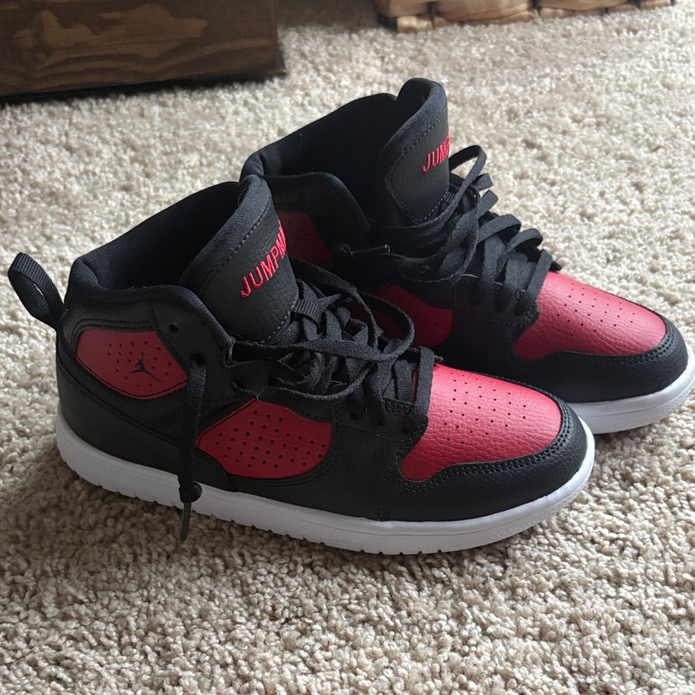 Jordan Kids Sneakers Black and Red